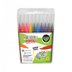 Marcador Pizzini Pincel X10...