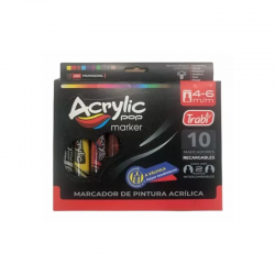 Marcador Trabi Acrílico Pop...