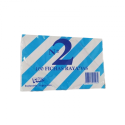 Ficha Raya Blanca Número 2X100