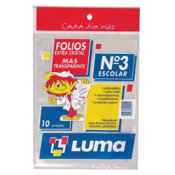 HOJAS FOLIOS LUMA ESCOLAR...
