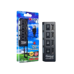 MINI HUB GLOBAL USB 2.0 4 PUERTOS CON CABLE KQ4911