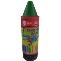 CRAYONES SIMBALL JUMBO DE COLORES CON ESTUCHE DE PLASTICO X12