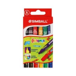 CRAYONES SIMBALL DE COLORES X6