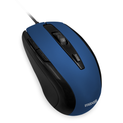 MOUSE MAXELL 5 BOTONES CON CABLE USB AZUL