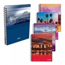 3 Cuadernos Avon C/Espiral...