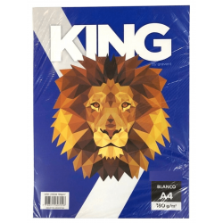 Papel King Obra A4 180grs...