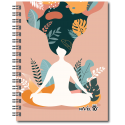 Agenda 2026 Semana a la vista Nivel 10 Top de tapa dura 19x14cm con espiral en diseño Namaste