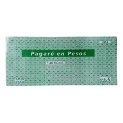 Talonario Pagare Pesos 2050