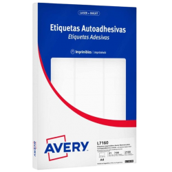 Etiquetas Avery A4 64x38mm...