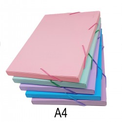 Caja Pvc A4 Lomo 2Cm Pastel...